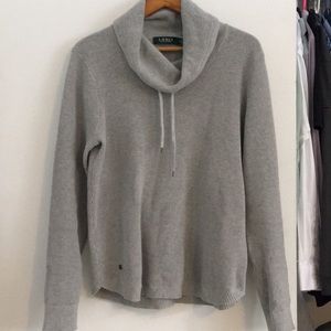 Ralph Lauren Waffle Knit Cowl Neck Pullover
